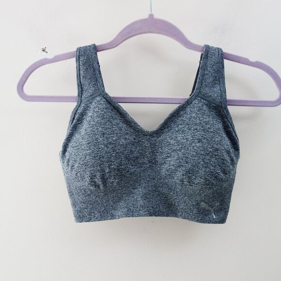 PUMA 2-Pack Seamless Square Neck Sports Convertible Bras White Grey (M) NWOT! - Picture 11 of 15